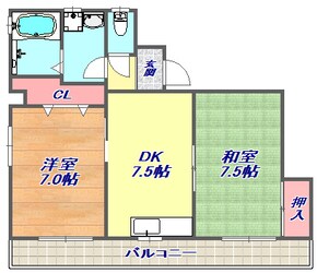 アビリティ岡本南の物件間取画像